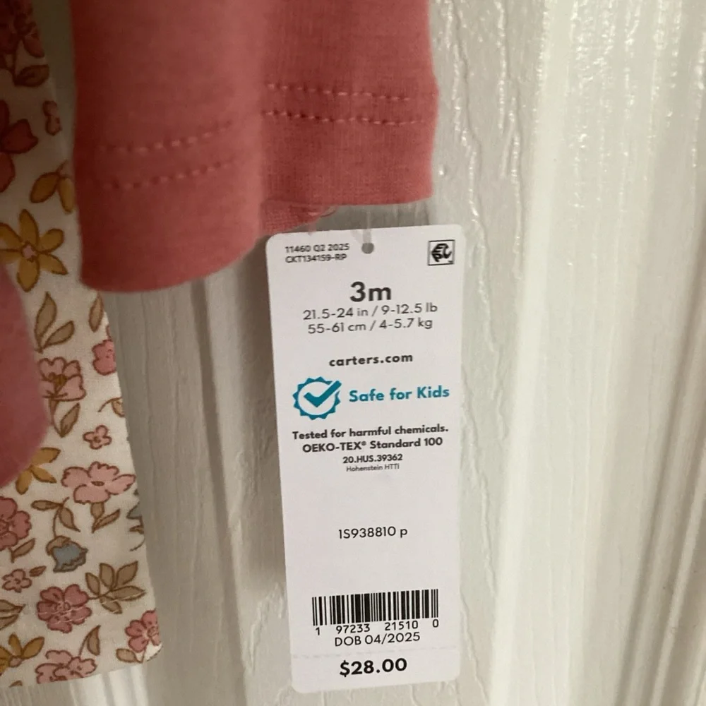 Carter's‎ Pink Floral Baby Outfit